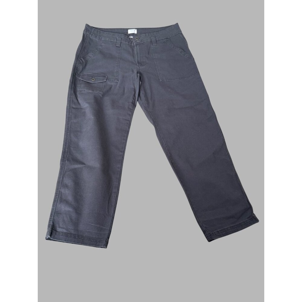 Time And Tru Womens pants size 12 Gray Stretch Pants With Pockets